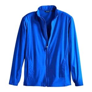 Scales Gear Men’s Jacket Full Zip Large Lightweight Quick Drying Royal Blue NWT